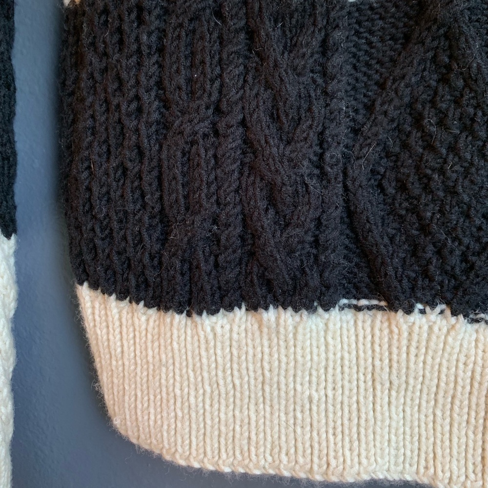 J Crew Womens Hand Knit Chunky Wool Sweater Small - Picture 7 of 8